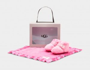 Ugg Baby Bixbee Bootie and Lovey Blanket Stövlar Barn Rosa | Sverige-40298