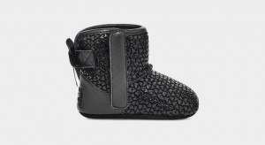 Ugg Baby Jesse Bow II Gel Hearts Stövlar Barn Svarta | Sverige-95130