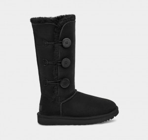 Ugg Bailey Button Triplet II Stövlar Dam Svarta | Sverige-84927