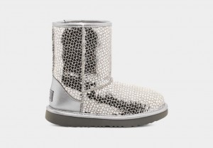 Ugg Classic II Gel Hearts Stövlar Barn Silver | Sverige-38419