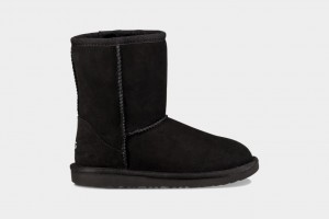 Ugg Classic Korta II Stövlar Barn Svarta | Sverige-82537