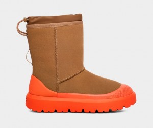 Ugg Classic Korta Weather Hybrid Stövlar Dam Bruna Orange | Sverige-18026