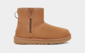 Ugg Classic Mini Bailey Zip Stövlar Dam Bruna | Sverige-90431