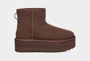 Ugg Classic Mini Platform Stövlar Dam Bruna | Sverige-93507