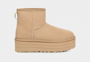 Ugg Classic Mini Platform Stövlar Dam Senapsgult | Sverige-54928