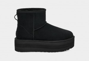 Ugg Classic Mini Platform Stövlar Dam Svarta | Sverige-57482