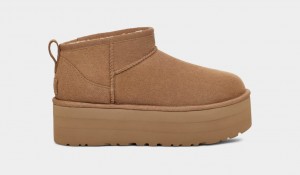 Ugg Classic Ultra Mini Platform Stövlar Dam Bruna | Sverige-06517