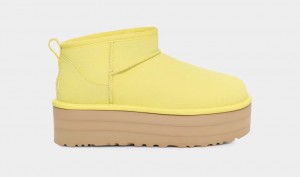 Ugg Classic Ultra Mini Platform Stövlar Dam Gula | Sverige-69350