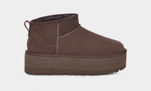 Ugg Classic Ultra Mini Platform Stövlar Dam Choklad | Sverige-13084