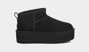 Ugg Classic Ultra Mini Platform Stövlar Dam Svarta | Sverige-30154