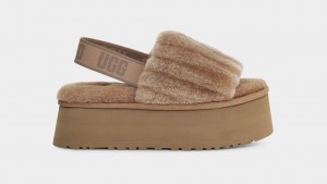 Ugg Disco Sherpa Corduroy Badtofflor Tofflor Dam Bruna | Sverige-81709