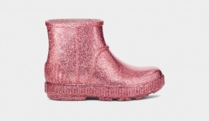 Ugg Drizlita Glitter Gummistövlar Barn Rosa | Sverige-05619