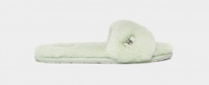 Ugg Fluff Badtofflor Tofflor Dam Mintgröna | Sverige-03258