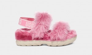 Ugg Fluff Sugar Sandaler Dam Rosa | Sverige-68794