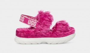 Ugg Fluff Sugar Sandaler Dam Rosa | Sverige-20576