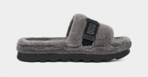 Ugg Fluff Up Badtofflor Tofflor Herr Grå | Sverige-82351