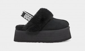 Ugg Funkette Tofflor Dam Svarta | Sverige-10647