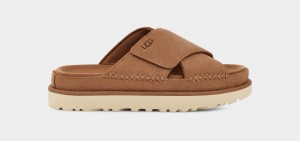 Ugg Goldenstar Cross Badtofflor Sandaler Dam Bruna | Sverige-18074