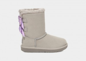 Ugg K Bailey Bow Iridescent Stövlar Barn Grå | Sverige-41672