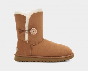 Ugg Korta Bailey Button II Stövlar Dam Bruna | Sverige-51864