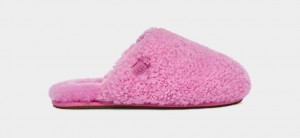 Ugg Maxi Curly Badtofflor Tofflor Dam Rosa | Sverige-31689