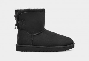 Ugg Mini Bailey Bow II Stövlar Dam Svarta | Sverige-80265