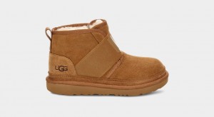 Ugg Neumel II Tryck Logo Stövlar Barn Bruna | Sverige-61895