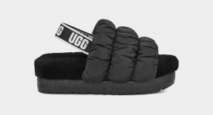 Ugg Scrunchita Tofflor Dam Svarta | Sverige-46751