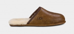 Ugg Scuff Deco Läder Tofflor Herr Bruna | Sverige-94318