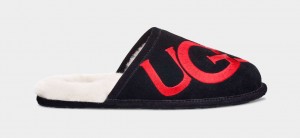 Ugg Scuff Logo Tofflor Herr Svarta | Sverige-05682