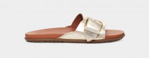 Ugg Solivan Spännen Badtofflor Sandaler Dam Guld Metal | Sverige-75241