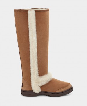 Ugg Sunburst Extra Höga Stövlar Dam Bruna | Sverige-03915