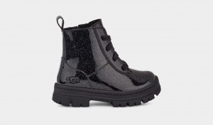 Ugg Toddler Ashton Spets Up Glitter Stövlar Barn Svarta | Sverige-92561