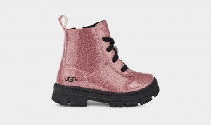 Ugg Toddler Ashton Spets Up Glitter Stövlar Barn Rosa | Sverige-08243