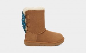 Ugg Toddler Bailey Bow Squiggles Stövlar Barn Bruna | Sverige-41280