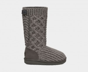 Ugg Toddler Classic Cardi Cabled Knit Stövlar Barn Grå | Sverige-17382