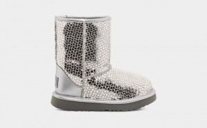 Ugg Toddler Classic II Gel Hearts Stövlar Barn Silver | Sverige-73819