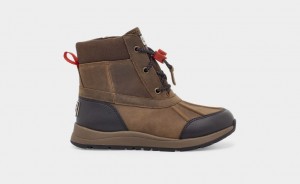 Ugg Turlock Läder Weather Stövlar Barn Bruna | Sverige-42681