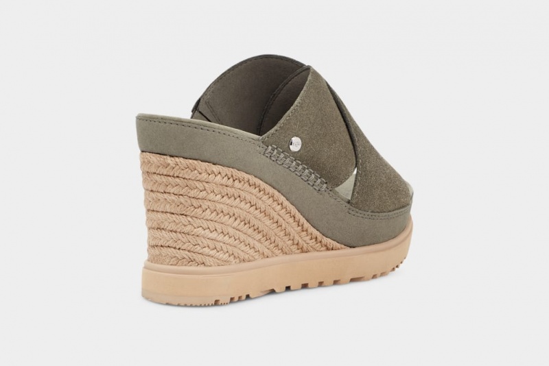 Ugg Abbot Badtofflor Sandaler Dam Gröna | Sverige-25468