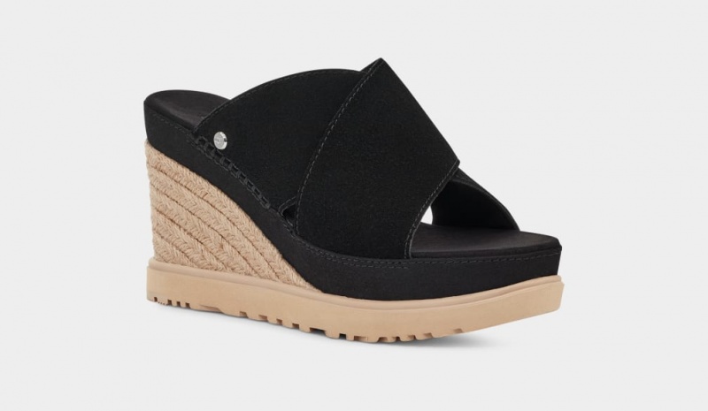 Ugg Abbot Badtofflor Sandaler Dam Svarta | Sverige-48560