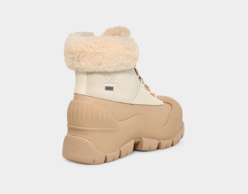 Ugg Adiroam Hiker Vinterstövlar Dam Khaki Vita | Sverige-83796