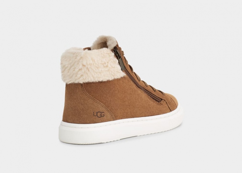 Ugg Alameda Mid Zip Sneakers Dam Bruna | Sverige-39471