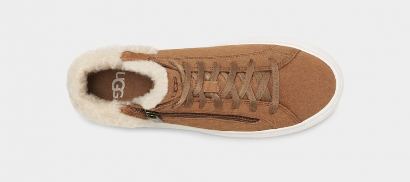 Ugg Alameda Mid Zip Sneakers Dam Bruna | Sverige-39471