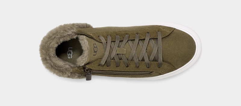 Ugg Alameda Mid Zip Sneakers Dam Olivgröna | Sverige-87439