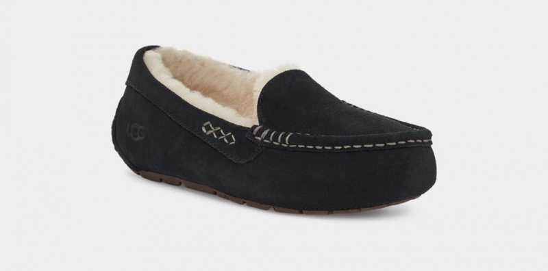 Ugg Ansley Mockasiner Dam Svarta | Sverige-09813