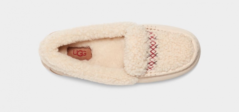 Ugg Ansley UGGbraid Mockasiner Dam Beige | Sverige-62987