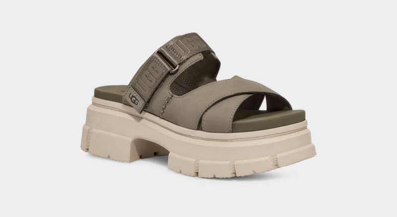 Ugg Ashton Badtofflor Sandaler Dam Gröna | Sverige-16590