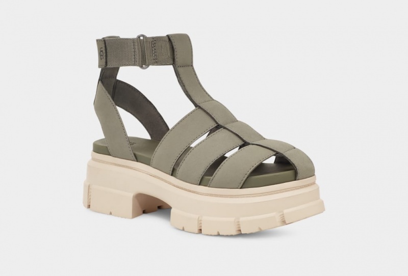 Ugg Ashton Snörade Sandaler Dam Gröna | Sverige-41369