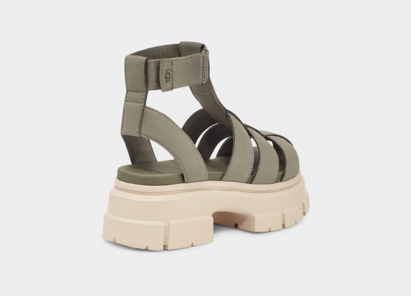 Ugg Ashton Snörade Sandaler Dam Gröna | Sverige-41369