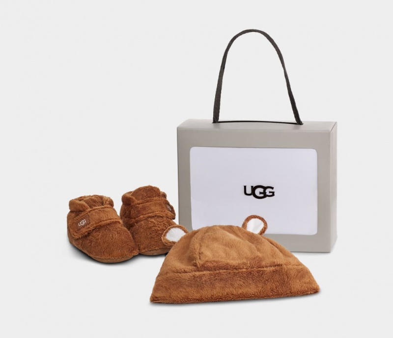 Ugg Baby Bixbee Boot and Beanie Stövlar Barn Bruna | Sverige-64718